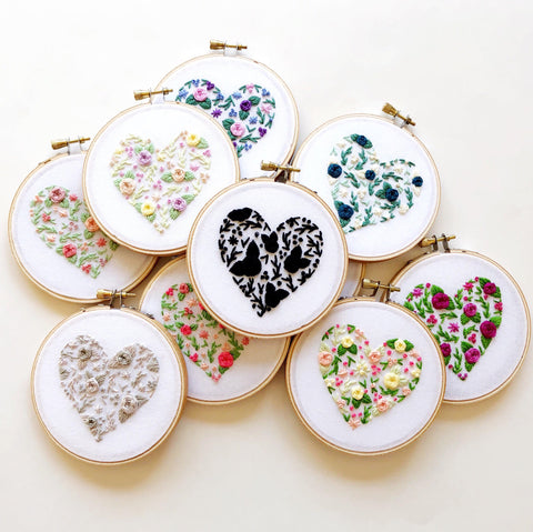 Floral Heart Embroidery