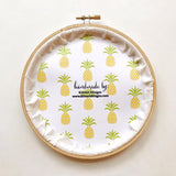 Floral Ribbon Name Hoop
