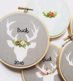 Mint and Gold Deer Ornament