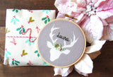Gold, Sage, and Grey Deer Ornament