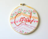 Personalized Coral Name Sign