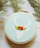 Mint and Gold Deer Ornament