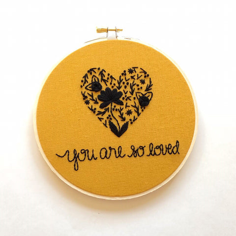 You Are So Loved - Black + Mustard