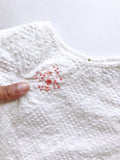 Coral Floral Embroidered Top - 12mo