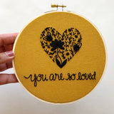 You Are So Loved - Black + Mustard
