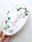 Pastel Blossom Hoop for Grandma